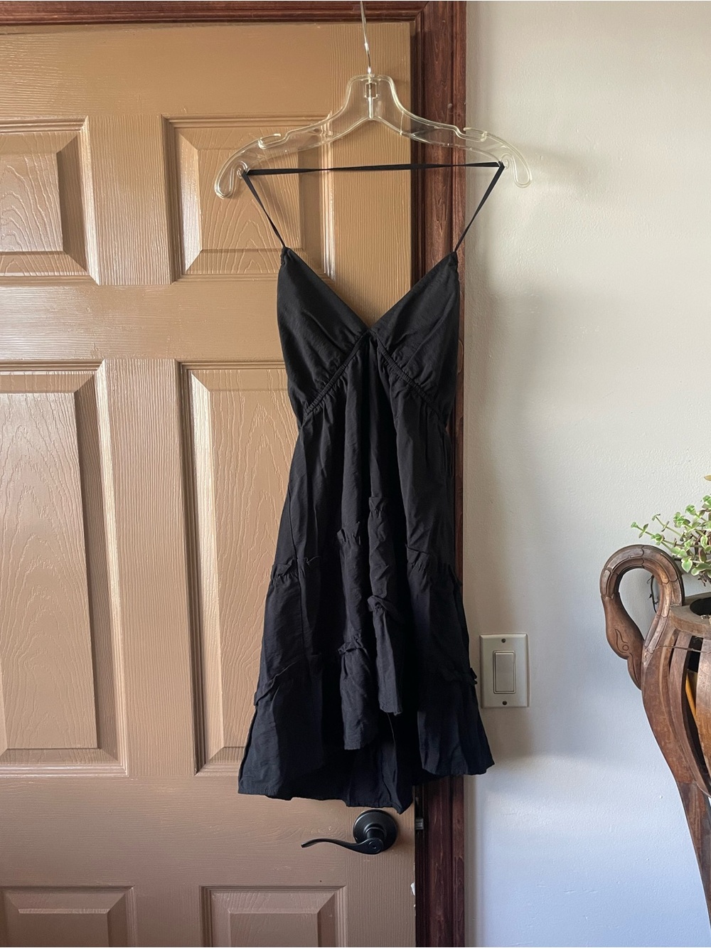 Wild Fable Black Triangle Top Mini Dress